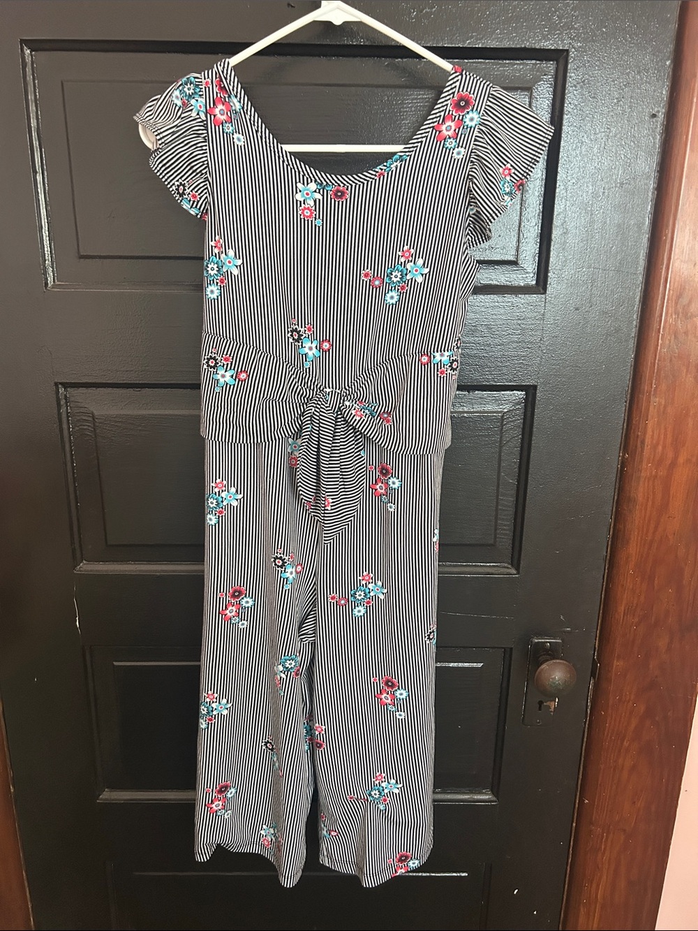 Black & White Striped jumpsuit